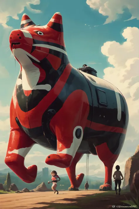 (best quality, masterpiece, RAW photo,ultra-detailed:1.2),
<lyco:neowrsk:0.6> <lyco:akabeko:0.85>akabeko, animal,neowrsk,1GIRL RIDE ON AKABEKO,running the city road, Symmetrical composition,