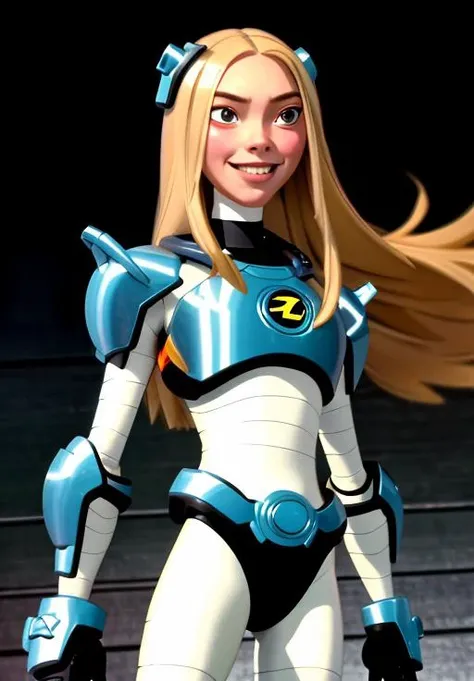 <lora:Teen_Titans:0.8>, Terra_Alt, smile, (masterpiece, best quality, absurdres, detailed, ultra-detailed:1.3), (trending on CGSociety, trending on pixiv, contest winner:1.3)