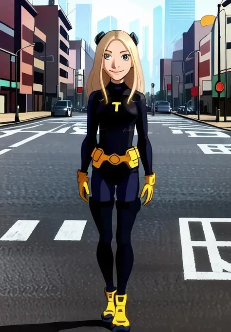 <lora:Teen_Titans:0.8>, Terra, smile, (masterpiece, best quality, absurdres, detailed, ultra-detailed:1.3), (trending on CGSociety, trending on pixiv, contest winner:1.3)