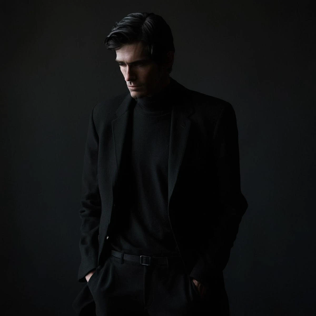<lora:SDXL_black_and_color_Sa_May:1> black and color, a man