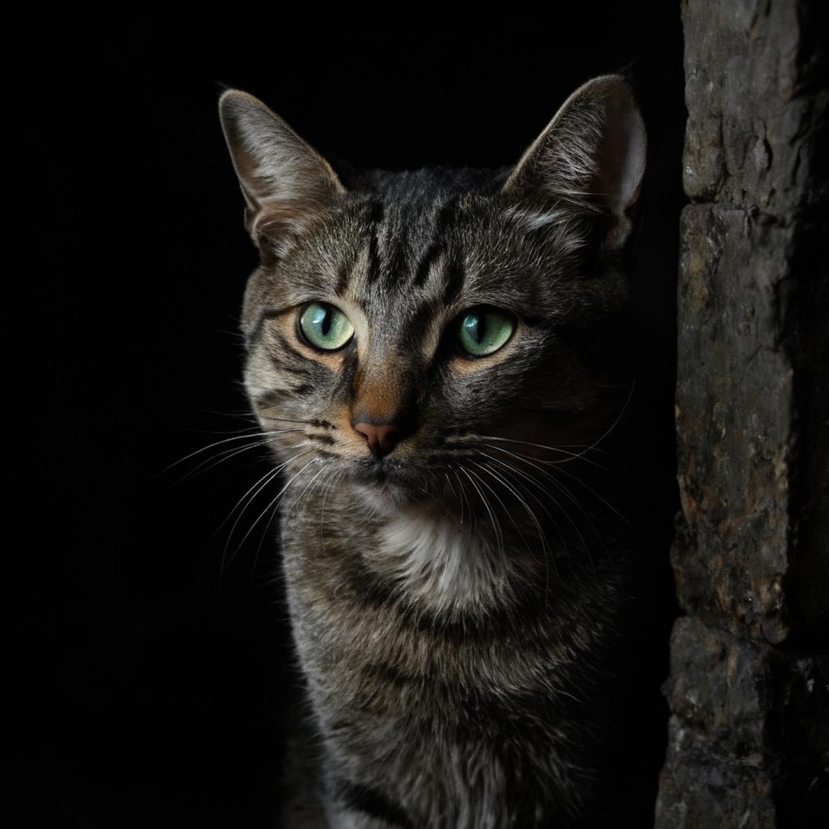 There is a cat that is looking at the camera - SeaArt AI