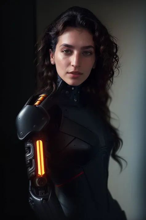 DEN_capsblazem_SG,
woman with a (robot arm:1.2) and (mechanical limbs:1.2) wearing sunglasses, human body, (android:1.2), (robot arm:1.2), machinery, (cyberpunk:1.2), punk,
bokeh, f1.4, 40mm, photorealistic, raw, 8k, textured skin, skin pores, intricate details <lora:epi_noiseoffset2:1>, epiCRealism, <lora:ClothingAdjuster3:-0.8>