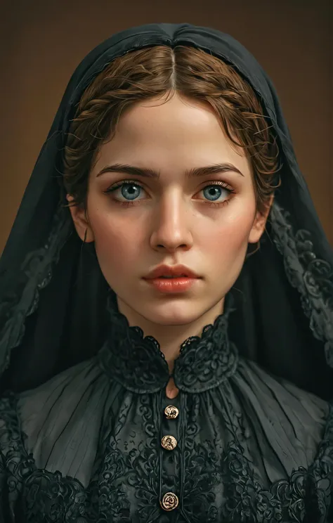 score_9, score_8_up, score_7_up, source_photo, realistic, 1girl, solo, Victorian aesthetic, portrait of a defiant Algerian woman, detailed face, stunning beauty, detailed skin, skin texture, skin pores, (freckles:0.4), pastel colors, stunning detailed background. dark and moody, a mesmerizing blend of light and shadow. masterpiece, absurdres, intricate details <lora:afro_enhanced_fp16:0.4> <lora:CuteLora:0.7>