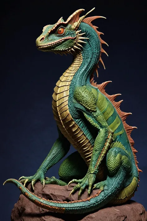 a basilisk and not ruins in a travel and adventure in the style of correct anatomy, the universe and everything, <lora:sdxl_lightning_8step_lora.safetensors:1.0>, <lora:add detail xl.safetensors:1.5>
