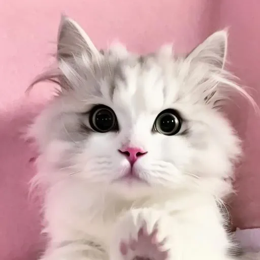 (8k, masterpiece, best quality),(realistic, photo-realistic:1.2),ultra high res,extremely detailed,beautiful lighting,photo background,
solo,looking at viewer,simple background,white background,
<lora:baimaomao2lora-04:0.9>,baimaomaolora,cat,white cat, fluffy face,fluffy,cat paw,
