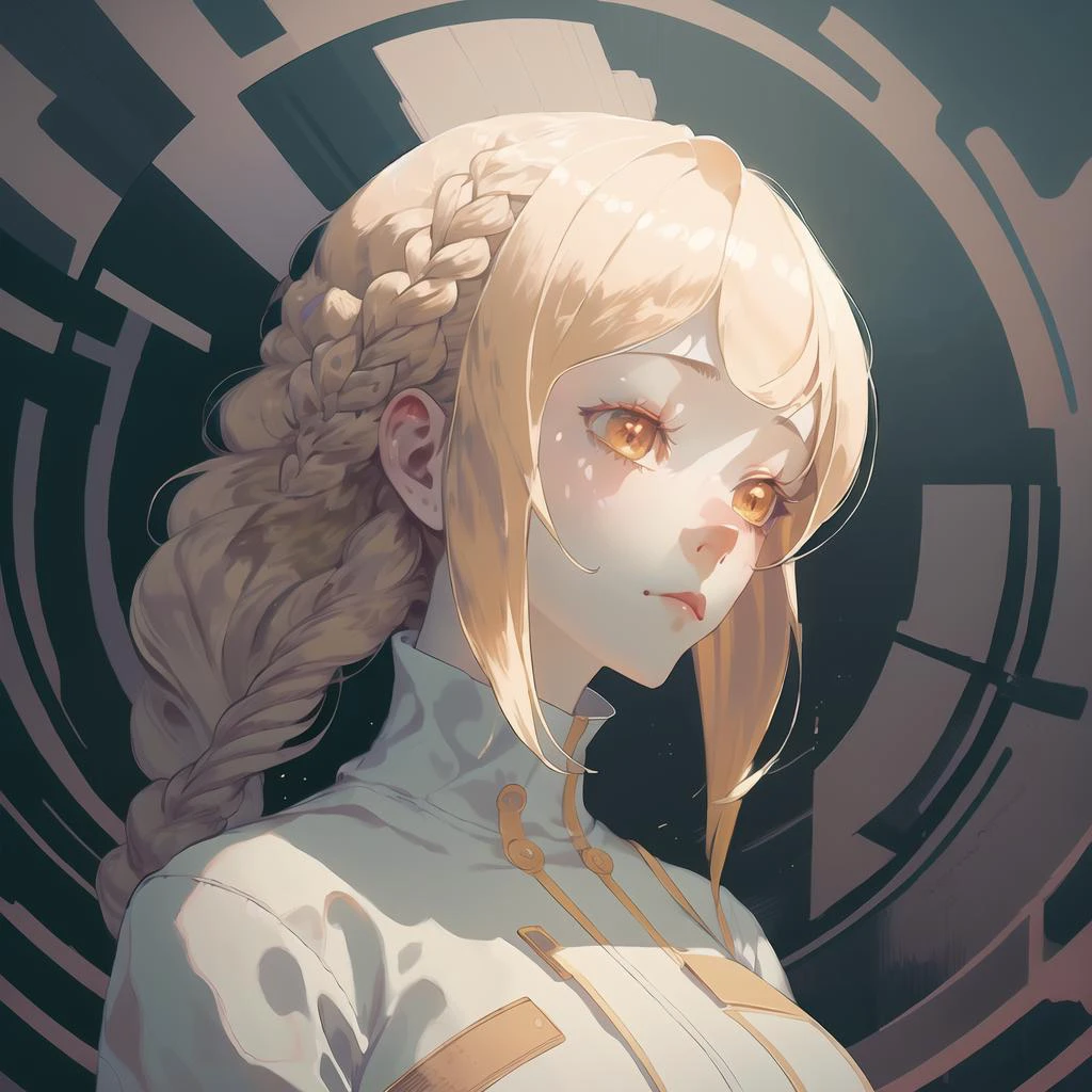 masterpiece, best quality, 1girl, floating, long hair, braid, gold hair, big eyes, detailed eyes, pretty face, sophisticated hairstyle, naked, exhausted, <lora:Broken-15:1> void <lora:nvdreampunk:0.95> nvdreampunk, abstract surrealism, prisoner of time, interdimensional prison <lora:Dreamwave v3:1> dreamwave, aesthetic, full body
