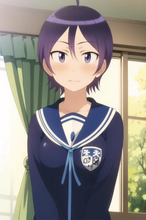 momoko_orizuka , 1girl, solo, school_uniform, schoolgirl