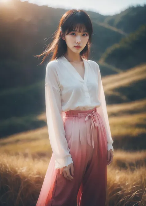 1girl , bangs, asian, wind
oversized pants
gradient
dream-like, eerie, ethereal, landscapes, magic, photography, photography-color, shallow-depth-of-field
by TJ Drysdale