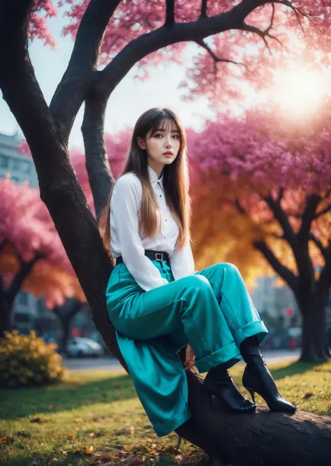 1girl , sitting on the tree,
dramatic lighting, shadow
oversized pants
colorful gradient
conceptual, contemporary, fashion, photography, photography-color, portraits, urban-life
Bella Kotak