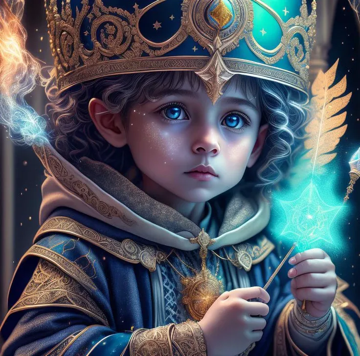 fusionart Fantasy, , crown, gown, wand, intricate design<lora:fusionart_v3:1>
