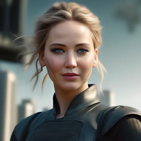 JenniferLawrence,<lora:JenniferLawrenceSDXL:1>,portrait,female, intricate detailsanny makeup and eyes closed in a smile to be where she is on fire; low angle photograph by Annie Leibovitz-Baptiste Monge!!!!!!!!!!! (((((and Alphonse Muchan), high contrast monochromatic colors!!!!! trending artstation digital artwork 4k 8K cryengine octane render portrait cinematic dramatic lighting unreal engine 5 full shot with photorealistic hd macro photography concept studio matte painting ArtStation highly detailed illustration sharp focus golden ratio centered detail futuristic realism hybrid horror style cyberpunk 2049 anime key visual kuudere moody magical masterpiece beautiful