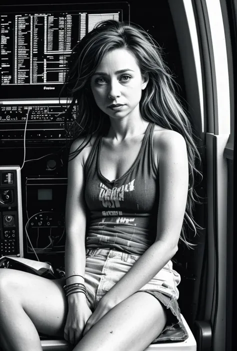 worn-down computer control panels surrounding an adult (Minnie Driver) in dirty clothes sitting in a starship, creating a hyperpunk scene with desaturated dark red and blue details, colorful (polaroid:0.7) with vibrant colors, (vacations, high resolution:1.3), (small, selective focus, european film:1.2), (sexual advance:1.1), closeup
<lora:Better_Details:0.6>
<lora:epiC35mm:0.6> epiC35mm
<lora:LCM_1-5:0.7>
<lora:ContrastControl:1.3>
<lora:Colortone_Slider:2.4> bright color