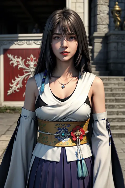 1girl, solo, jewelry, detached sleeves, necklace, blue-beaded earring, hakama skirt
<lora:YunaFFX-V2:0.7>, YunaFFX,
ultra high res, photo, photorealistic, highly detailed, detailed face, solo cute woman, royal palace,
medium breasts, (masterpiece, high quality),looking at viewer, gorgeous goddess, absurdly long hair, very long hair, (rich:1.4), hair blowing
charming, alluring, dreamlike, royal cloak, ((thick bangs)),