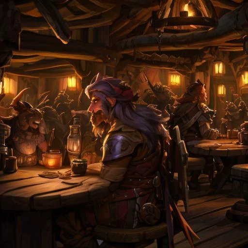 <lora:Fantasy_ClassesXL:1> <lora:Fantasy:0.8> <lora:Fantasy_Races_XL:1> tiefling, dragonborn, goblin, firbolg, genasi, halfling, shifter, man, large in a tavern <lora:FantasyTavern:0.8> FanTav