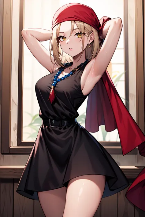 Yamanaka Ino anime seductive girl ,Close-up shot,ssmile,Be red in the face,blond hairbl,Portrait photo