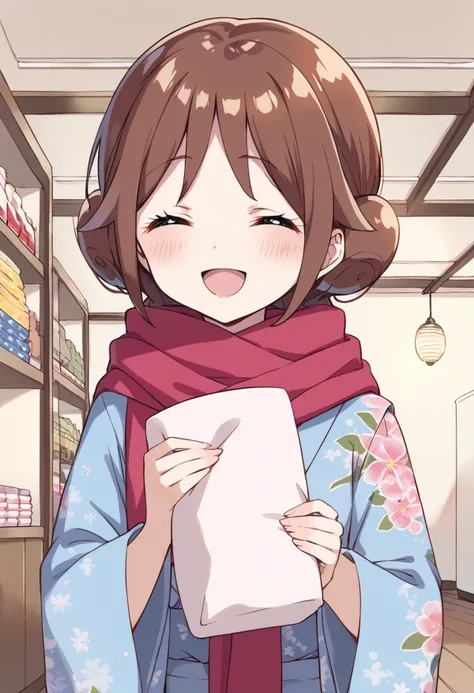 score_9, score_8_up, score_7_up, source_anime BREAK
tachibana yuzuki, 1girl, closed eyes, brown hair, solo, pillow, blush, smile, open mouth, japanese clothes, object hug, :3, red scarf, indoors, ceiling light, ceiling, upper body, lamp, short hair, ^ ^, blue kimono, eyebrows visible through hair, holding bag, pink scarf, long sleeves, wide sleeves, haori, :d, facing viewer, double bun, happy, hanging light, striped, hallway, tied hair, lights, long hair, furoshiki, floral print, print kimono, shop, shopping
<lora:tachibana_yuzuki_sdxl_locon_pony_v1:0.7>