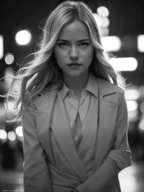<lora:wlaftz:1>  photo of wlaftz,a woman,color,dressed,blonde hair,cinematic,Canon powershot , extreme bokeh,extreme DOF,focus on face,sharp skin texture,filmic grain,motion blur,neon lights,uhd,8k,ultrasharp,city street,masterpiece,nighttime,low brightness,dimly lit ,close-up