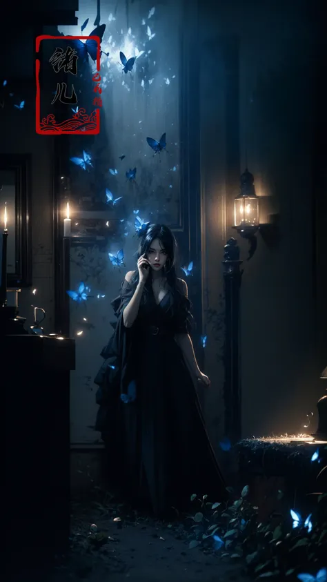 Epic CG masterpiece, hdr,dtm, full ha, 32K, ultra detailed graphic tension, dynamic poses, stunning colors, 3D rendering, surrealism, cinematic lighting effects, realism, 00 renderer, super realistic, full - body photos, super vista, super wide Angle, HD
cinematic setsshort hair
blue butterfly
(wide shot, wide-angle lens,Panoramic:1.2),super vista, super wide AngleLow Angle shooting, super wide lens,
<lora:~Q?- Yvcinematic sets:1>