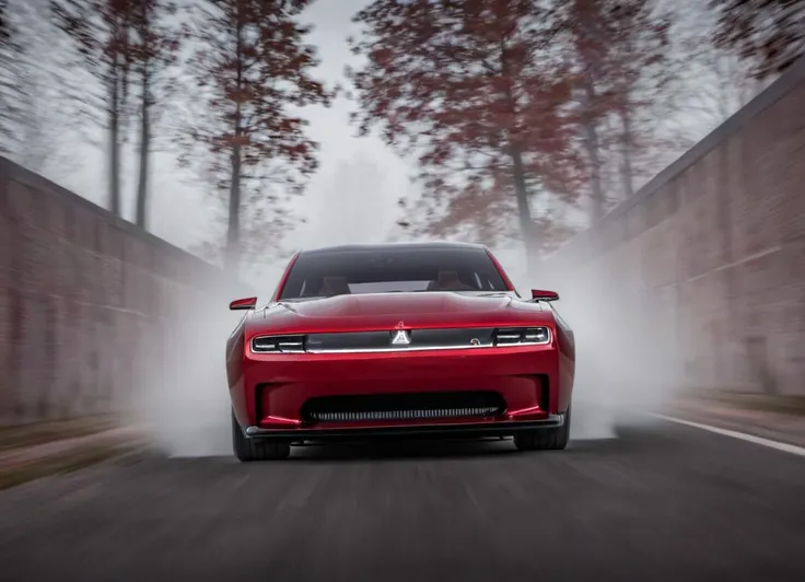 <lora:ChargerConceptSDXL_v1:1> red chargerconcept,  from front, driving through a wall of fog,
realistic, cinematic, highly detailed,