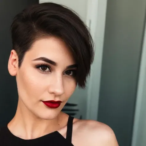 <lora:LauraJaneDunkerley:0.8> LauraJaneDunkerley, 1girl, brunette, brown eyes, solo, black denim outfit, (short hair), lipstick, (masterpiece, high res, photorealistic)
