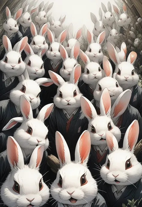 selfie of a group of bunnies