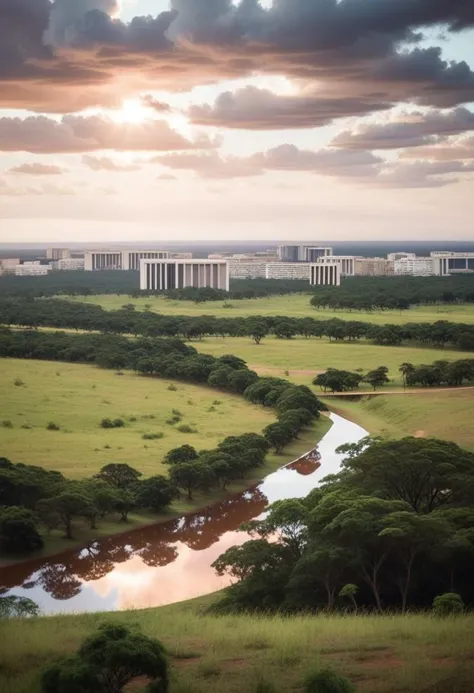 Brasília, dreamy landscape scene