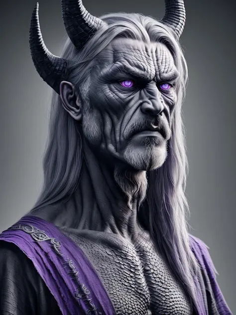 <lora:AddamAI-000014:1> male AddamAI, ultra realistic, octane render, 8k BREAK
wearing an intricate fine detailed T-shirt, ultra realistic, octane render, 8k BREAK
pointy ears, (blackish scaly skin:1.1),black lips,
(beautiful purple eyes), perfect anatomy,dragon horns,