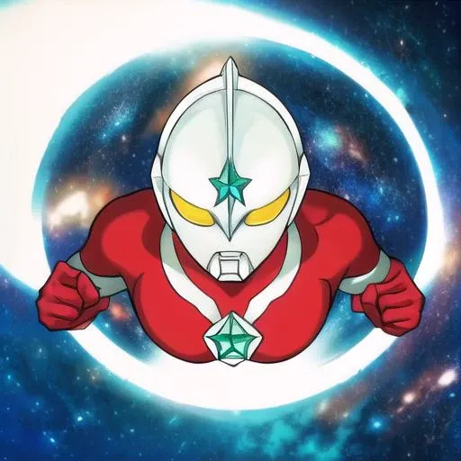 masterpiece, best quality,ultra detail, <lora:anmnr01:0.3> <lora:add_detail:0.5>,<lora:GoodHands-vanilla:0.8>,ultraman,<lora:Ultraman_Rise_v2:0.8>, intense close-up, solo, (clenched hand:1.4), simple background, space, looking at viewer, upper body, flying, (rising fist for viewer) (Ultraman_Rise:1.75 ) <lora:UltramanJoneusV2:0.8>