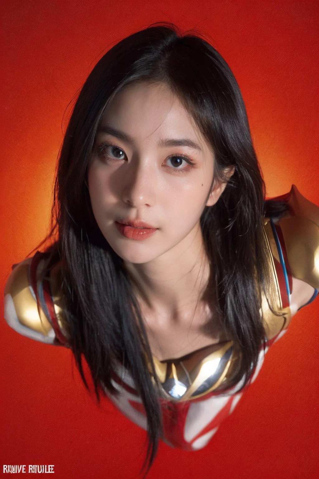 highres, 8k, absurdres, realistic, (Ultraman_Rise:1.5), (tokusatsu:1.3), flying, CN Girl6, 1girl, (black hair), (looking at viewer), ((long hair)), medium breasts, ((blue eyes)), ((close up)),
<lora:Stunning Beauty - 002:0.2>, glowing, (clenched hand:1.3)
<lora:Ultraman_Rise_v2-000005:0.9>