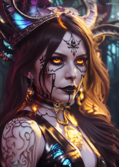 (skull female demon king), (solo:1.5), (concept art), (portrait), (by Casey Weldon, Olga Kvasha, Miho Hirano), hyperdetailed intricately detailed gothic art trending on Artstation triadic colors Unreal Engine 5 detailed matte painting, deep color, fantastical, intricate detail, splash screen, complementary colors, fantasy concept art, 8k resolution, gothic deviantart masterpiece, perfect lighting, perfect shading, volumetric lighting, subsurface scattering, beautiful, stunning, gorgeous, atmospheric, (beautiful eyes), (beautiful face), (photorealistic:1.6), (centered), ((fantasy art)),
,flower_style,