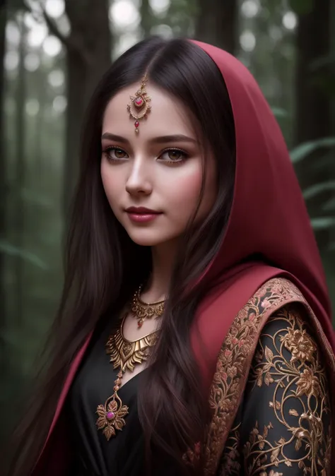 Ultra Realistic, young teen girl, pink skin tones, looking at viewer, scared, natural skin texture, realistic eye and face details, full lips, lipstick, red eyeshadow, red hair, fluffy long hair, little smile, wearing a black and red cloak, beautiful legs, slim, standing, surrounded by a pack of wolves, A dark and forbidding forest, filled with dangerous creatures and many wolves, UHD, 8K, extremely detailed, photography, photorealism, natural light, masterpiece, best quality, amazing, intricate, highly detailed, sharp focus, cinematic,, (symmetry:1.1) (portrait of floral:1.05) a woman as a beautiful goddess, (assassins creed style:0.8), pink and gold and opal color scheme, beautiful intricate filegrid facepaint, intricate, elegant, highly detailed, digital painting, artstation, concept art, smooth, sharp focus, illustration, art by greg rutkowski and alphonse mucha, 8k, best quality,masterpiece,highres,1girl,blush,(seductive smile:0.8),star-shaped pupils,red china hanfu,hanfu,chinese clothes,hair ornament,necklace,jewelry,Beautiful face,upon_body,tyndall effect,photorealistic,dark studio,rim lighting,two tone lighting,(high detailed skin:1.2),8k uhd,dslr,soft lighting,high quality,volumetric lighting,candid,Photograph,high resolution,4k,8k,Bokeh,, (skull female demon king), (solo:1.5), (concept art), (portrait), (by Casey Weldon, Olga Kvasha, Miho Hirano), hyperdetailed intricately detailed gothic art trending on Artstation triadic colors Unreal Engine 5 detailed matte painting, deep color, fantastical, intricate detail, splash screen, complementary colors, fantasy concept art, 8k resolution, gothic deviantart masterpiece, perfect lighting, perfect shading, volumetric lighting, subsurface scattering, beautiful, stunning, gorgeous, atmospheric, (beautiful eyes), (beautiful face), (photorealistic:1.6), (centered), ((fantasy art)),
,flower_style,