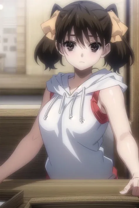 karenkatou, <lyco:karenkatou-lyco-nochekaiser:1>,
karen katou, short hair, brown hair, twintails, (brown eyes:1.5), short twintails,
BREAK ribbon, sleeveless, hood, hoodie, sleeveless hoodie,
BREAK looking at viewer, full body,
BREAK indoors, classroom,
BREAK <lyco:GoodHands-beta2:1>, (masterpiece:1.2), best quality, high resolution, unity 8k wallpaper, (illustration:0.8), (beautiful detailed eyes:1.6), extremely detailed face, perfect lighting, extremely detailed CG, (perfect hands, perfect anatomy),