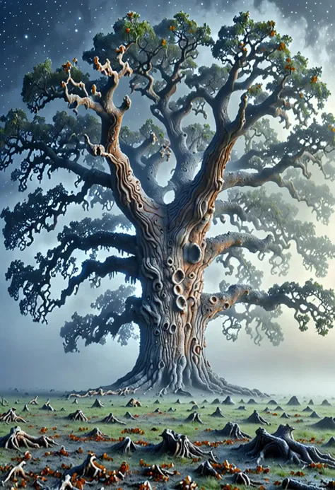 ais-lunar, beautiful ancient alien oak tree in a misty sky, <lora:Lunar_Surface_SDXL:1>