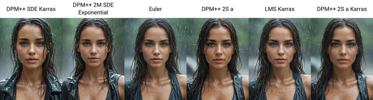 a beautiful woman standing in the rain