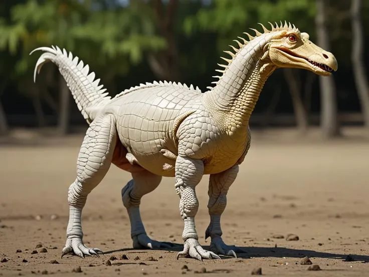 bipedal hybrid alligator horse chicken