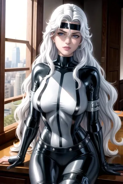 masterpiece, best quality,  (upper body:0.5), solo,     <lora:CARTOON_SilverSable_aiwaifu-10:0.5>,    SilverSable_aiwaifu,aiwaifu,long hair,white hair,bodysuit,lipstick,makeup,earrings,jewelry,headband,gloves,belt,very long hair,superhero,armor,grey eyes,grey hair,grey bodysuit,lips,blue bodysuit,blue gloves,circlet,thigh strap,thighhighs,uniform,wavy hair,skin tight,            realistic, photo-realistic,specular details,ultra-detailed, highly detailed, well defined objects,  8k uhd, dslr, soft lighting, high quality, Fujifilm XT3, (high detailed skin:0.3), (absurdres, highres, incredibly_absurdres:0.2),scenery,masterpiece,
