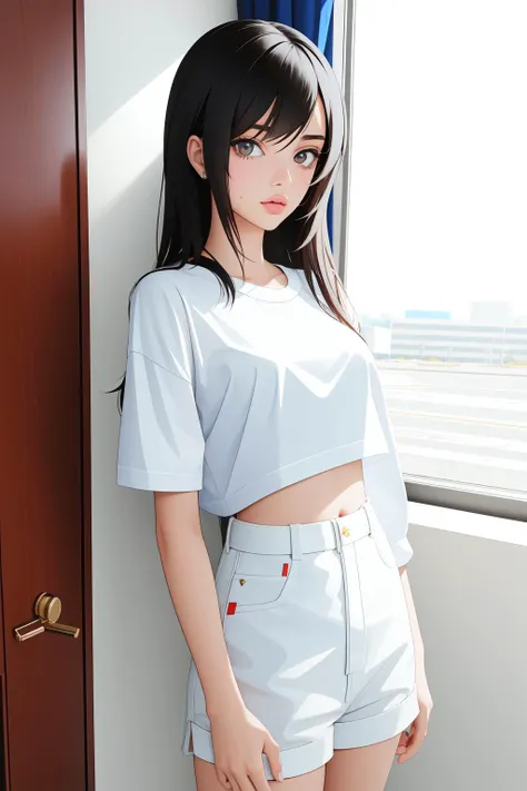 DV_Ayleene_Vicious, 1girl, dressed, upper body, <lora:flat2:0.3>