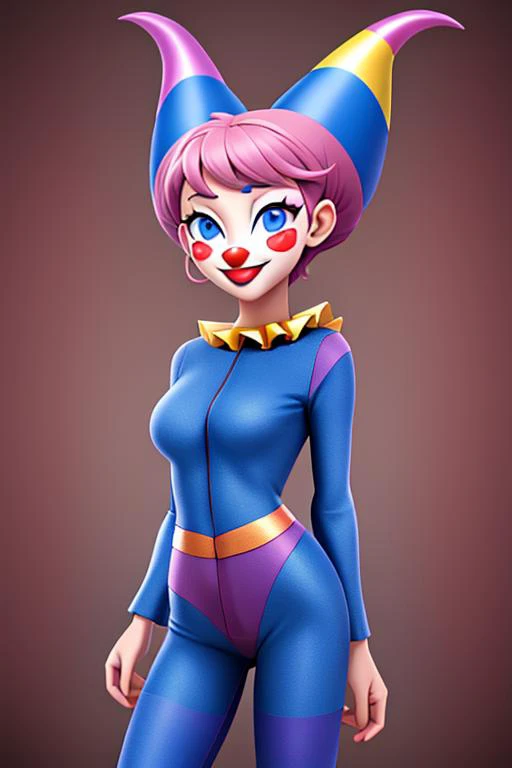Masterpiece, absurdres,HDR ,highly detailed <lora:clown_V003_X:1:ALL0.5> \hentai\clown\ 1 JINXTT girl clown cute face < <lora:JinxTT:1:MIDD>