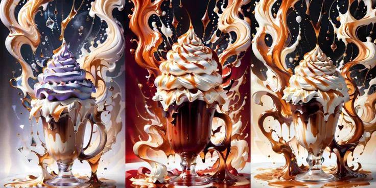 (otherworldly), highly insanely detailed, masterpiece, top quality, best quality, highres, 4k, 8k, RAW photo, (very aesthetic, beautiful and aesthetic), ice cream, a chocolate milkshake with whipped cream and caramel, <lora:icecream-20:1>,
__lazy-wildcards/dataset/background-color__,
âââ