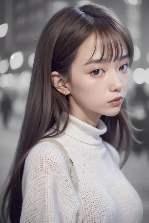 (highest quality、table top、8k、best image quality、Award-winning work)、(A very young 12 year old girl:1.1)、( and young face:1.1)、(Fixed front configuration:1.1)、(Perfectly fitted red turtleneck tight knit sweater:1.1)、elegant makeup、With bangs、(Elegant berry long wavy hair:1.1)、(stand straight in front of:1.1)、(with equal space on top、stand upright in front of you, Under, about.:1.1)、Ultra high definition beauty face、(a sad expression looking at me:1.1)、(completely closed lips:1.2)、ultra high definition hair、Super high resolution glossy lips、accurate anatomy、(very bright and vivid:1.1)、(close up of face:1.5)、(face covered in semen:1.5)、(The simplest pink plain background:1.1)、big breasts、emphasize body line