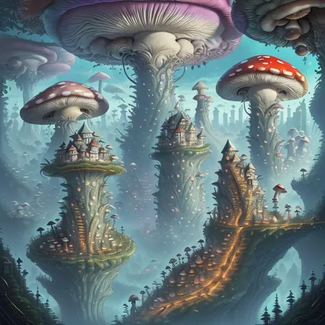 <lora:ShroomPunkAI:.8> ShroomPunkAI city