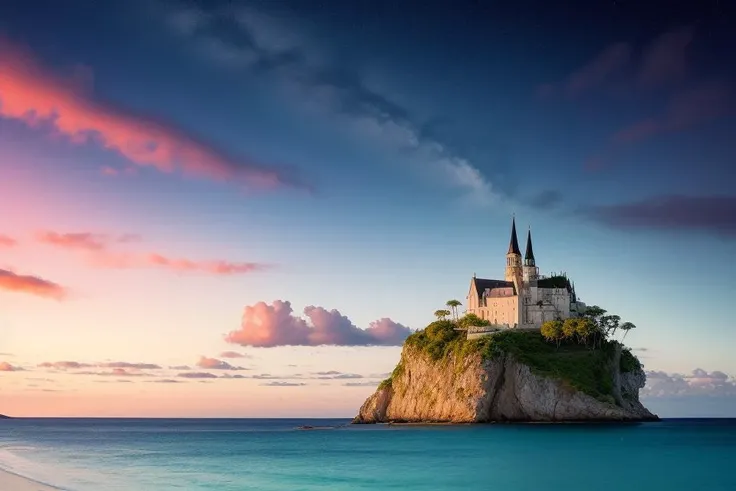 The Island of Dreams: A place where all your deepest desires come true, distant landscape,