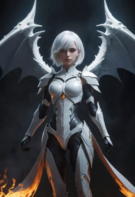 1girl, solo, skinny, short white hair, dragon armor, sacrificial altar, absolute darkness on the background<lora:add_detail:0.7> <lora:kVoidEnergy-000001:0.5> V0id3nergy, void, dark, energy <lora:Futuristicbotv.2:0.6> futubot