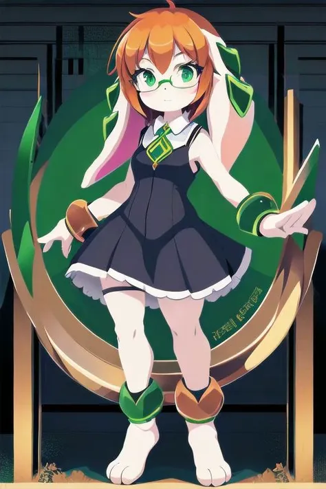 best quality, masterpiece, solo, 1girl, (full body), looking at viewer, sexy pose, lace underwear, short dress, white underwear, voluptuous, furry female anthro, glasses, teacher uniform, straps, leag wear, (detailed background:1.2), animal ears, green eyes, surprised, milla basset, (phantom cube:0)