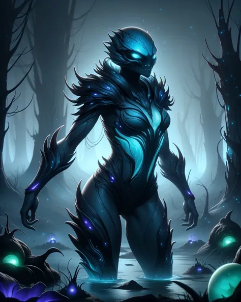 Rack Focus of __Prompt Builder/full_female_clothing__ <lora:Gloomifier_V2_TheGlow:1.0> bioluminescence, <lora:DonMX3n0-000006:0.7> donmx3n0, <lora:AdvancedEnhancer:0.7> <lora:actionshot:0.7> action shot <lora:Outfit_LucentDream:0.5> luc3nt