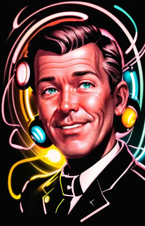 Detailed portrait, (Outline of bob_dobbs:1.5), (line work only:1.3), light painting, abstract, stylish, green light painting , outdoors, long exposure, ISO, f/8 <lora:bob_dobbs-n47-v1:0.4>