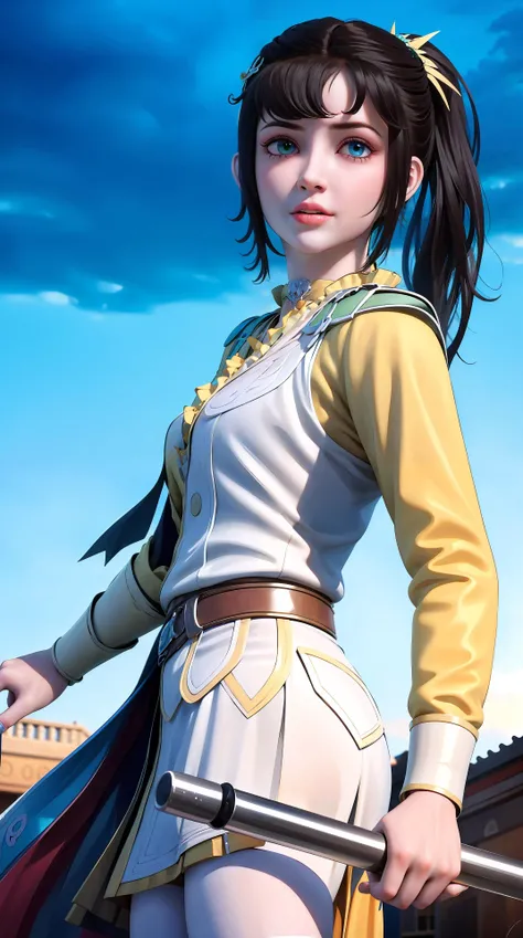 masterpiece,best quality,1girl, heterochromia,<lora:sikongqianluo-000017:0.8> ,cowboy shot, dynamic pose, dynamic angle
