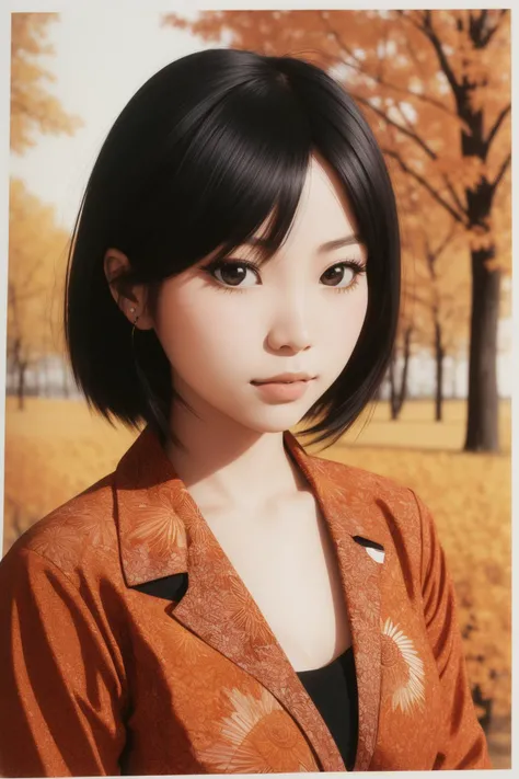 1girl, vibrant Abstract, insane details, medium close-up shot of a ("Live Fast, Diane Nguyen":1.3) , it is very Unforgettable and Shadowy, Symmetrical Home in background, autumn flower field and Exoplanet in background, at Golden hour, tilt shift, Hopeless, Technopunk, loop lighting, 50mm, Sepia filter, Batik, Vitrail, trending on CGSociety, RTX, (dark art designed by Jean-Baptiste Monge:0.7) , (Grete Stern:1.2)