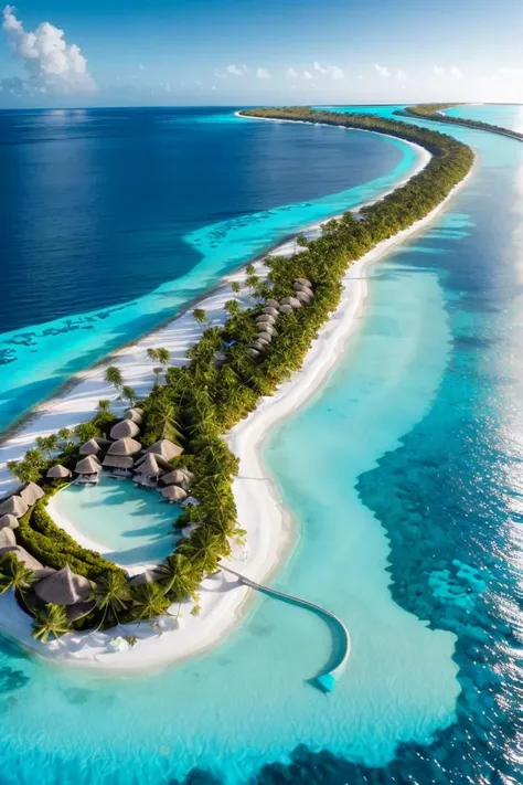 8k, best quality, real picture, intricate details, ultra-detailed, ultra highres, depth field,(photorealistic,realistic:1.2),masterpiece, <lora:add_detail:1>,
0.35 :: medium shot , straight-on shot , from miiddle ,
at night, night illumination ,
( Pristine Beaches: Stroll along the pristine beaches of the Maldives, with powdery white sand, crystal-clear turquoise waters, and vibrant coral reefs just a few steps away :1.3),