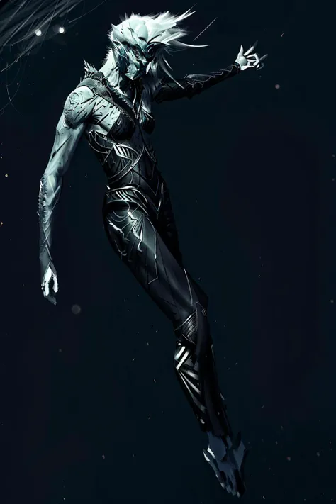 (a bird with long black feathers flying in the air), (hand well), (finger well), (long braided hair), (bangs), funky pose, with in frame, ultra-detailed, 8k, masterpiece, (volumetric lighting), beautiful detailed eyes, (ambient light), realistic shadows, (fullbody:1), (1girl), (cowboy shot), looking at viewer, perfect body, body well:1, leg well:1, arm well:1